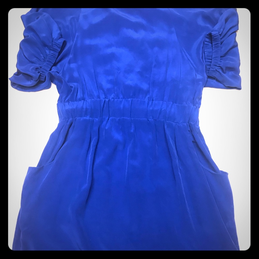 Olive Olivia sz M blue dress 100% si…